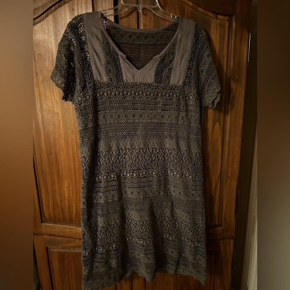 Garnet Hill Embroidered Lace Dress. Size 10.